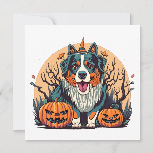 Bernese Mountain Dog Spooky Halloween (Vorderseite)