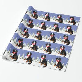 Bernese Mountain Dog Swiss Cross Geschenkpapier