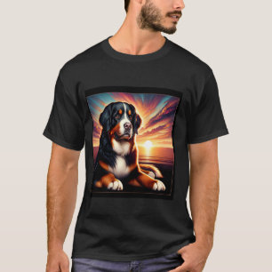 Bernese Mountain Dog T - Shirt, lebendiger Haustie T-Shirt