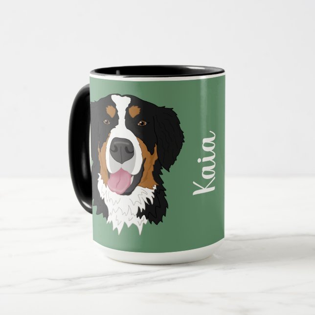 Bernese Mountain Dog Tasse (Vorderseite Links)