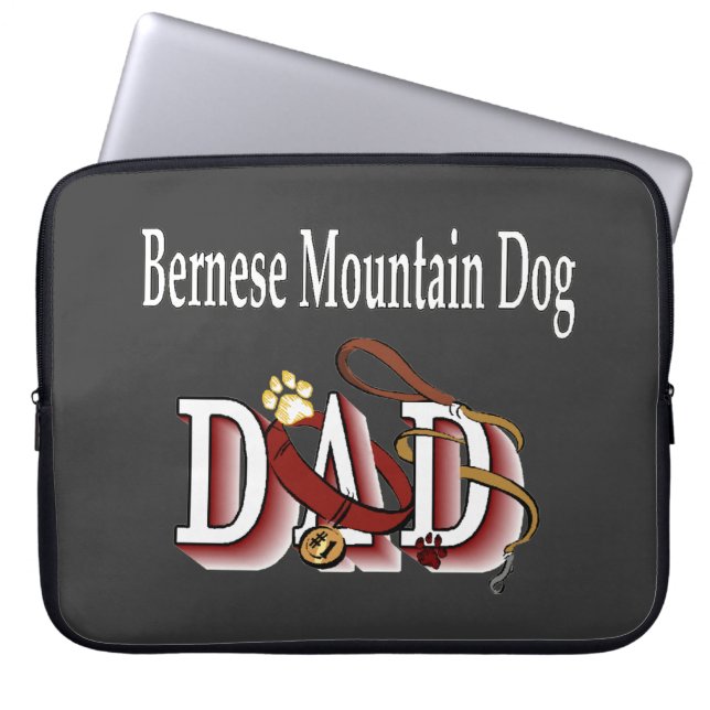 Bernese Mountain Dog Vater Laptopschutzhülle (Vorderseite)