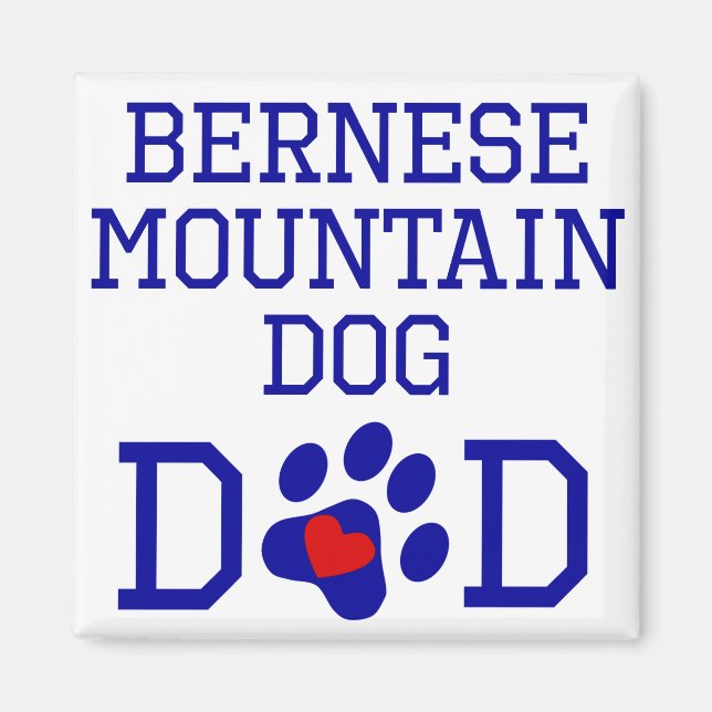Bernese Mountain Dog Vater Magnet (Vorne)
