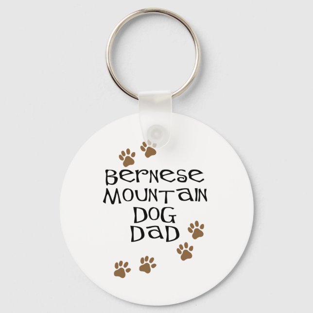 Bernese Mountain Dog Vater Schlüsselanhänger (Vorderseite)