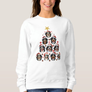 Bernese Mountain Dog Weihnachtsbaum, Xmas Berner Sweatshirt