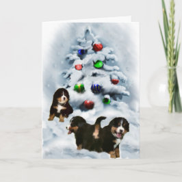 Bernese Mountain Dog Weihnachtsgeschenke Feiertagskarte