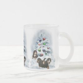 Bernese Mountain Dog Weihnachtsgeschenke Mattglastasse