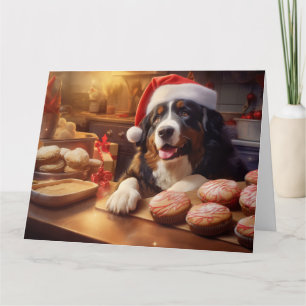 Bernese Mountain Dog Weihnachtskekse Urlaub Karte
