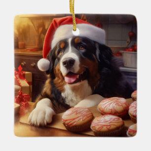 Bernese Mountain Dog Weihnachtskekse Urlaub Keramikornament