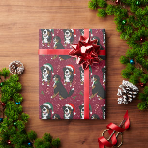 Bernese Mountain Dog Weihnachtswrapping Paper Geschenkpapier