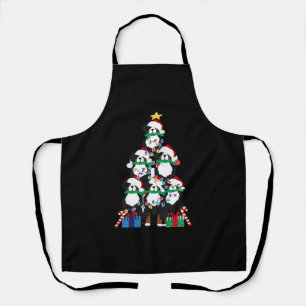 Bernese Mountain Dog Welpe Weihnachtsbaum Klassisc Schürze