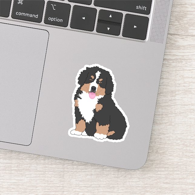 Bernese Mountain Dog Welpensticker Aufkleber (Detail)
