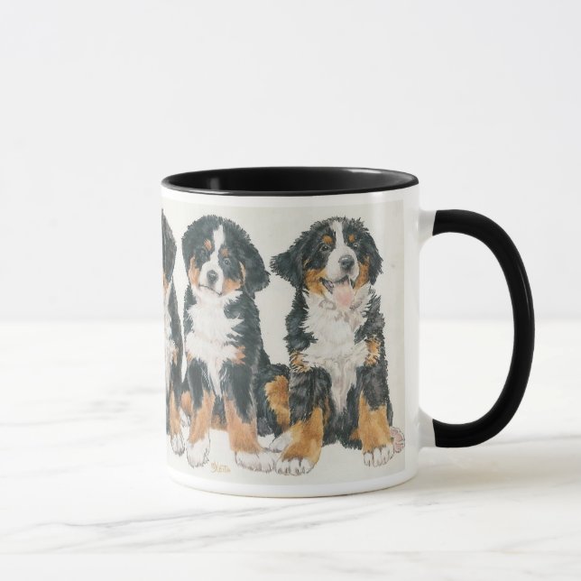 Bernese Mountain Dog Welppies Tasse (Rechts)