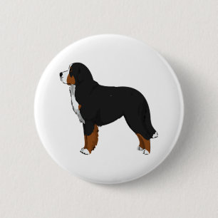 Bernese Mountain Hund 2 Button