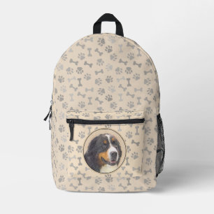 Bernese Mountain Hund 2 Gemälde - Original Hunde K Bedruckter Rucksack