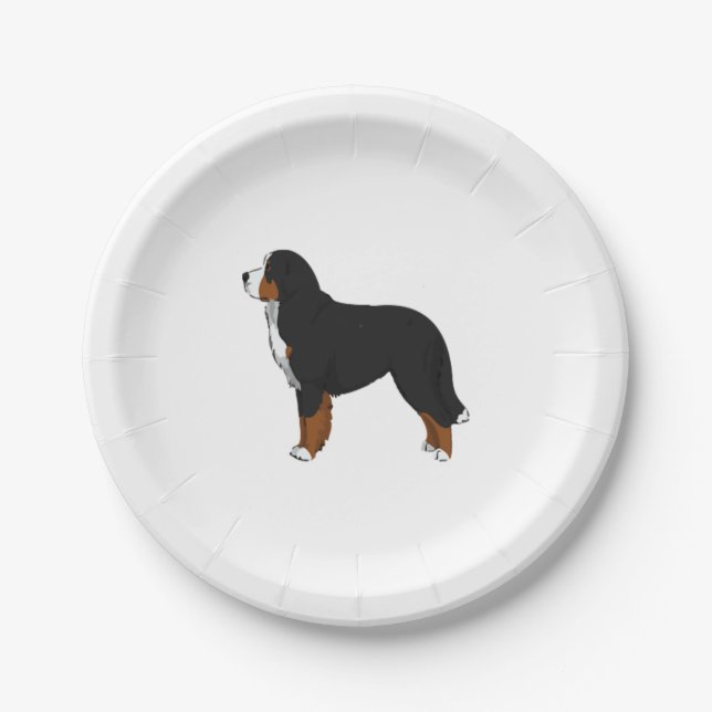Bernese Mountain Hund 2 Pappteller (Vorderseite)