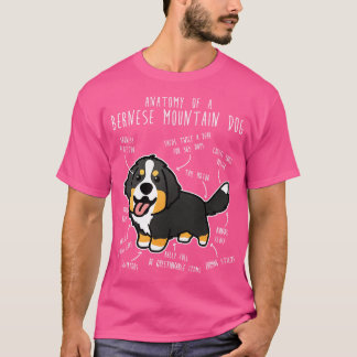 Bernese Mountain Hund Anatomie T-Shirt