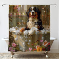 Bernese Mountain Hund Bathtub Kunst, Dichtung und