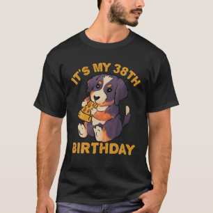 Bernese Mountain Hund essen Pizza Es ist mein 38. T-Shirt