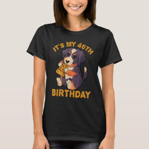 Bernese Mountain Hund essen Pizza Es ist mein 46.  T-Shirt