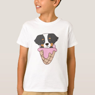 Bernese Mountain Hund Ice Waffle Sweet Animals T-Shirt