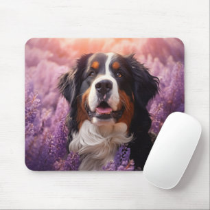 Bernese Mountain Hund in Lavendel Mousepad