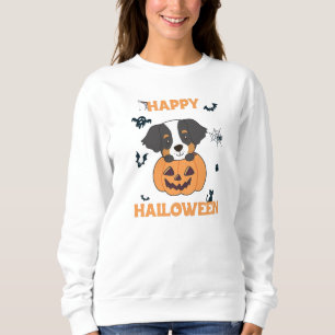 Bernese Mountain Hund in Pumpkin Hunde glücklich Sweatshirt