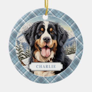 Bernese Mountain Hund Keramik Circle Ornament