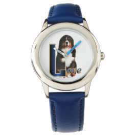 Bernese Mountain Hund Kunstgifte Armbanduhr