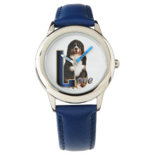 Bernese Mountain Hund Kunstgifte Armbanduhr
