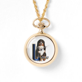 Bernese Mountain Hund Kunstgifte Armbanduhr