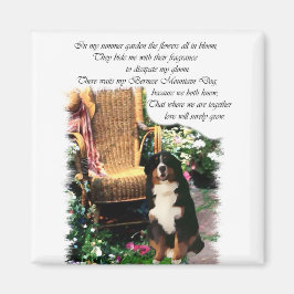 Bernese Mountain Hund Kunstgifte Magnet