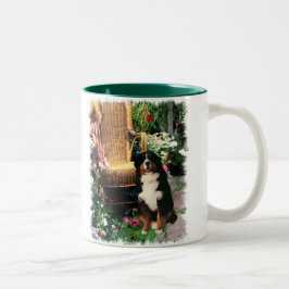 Bernese Mountain Hund Kunstgifte Zweifarbige Tasse