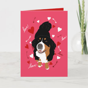 Bernese Mountain Hund Liebe Card Karte
