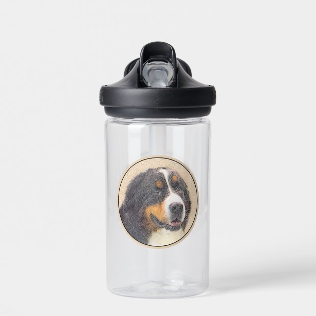 Bernese Mountain Hund Malerei - Niedlich Original  Trinkflasche (Vorne)