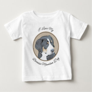 Bernese Mountain Hund Malerei - Original Hunde Kun Baby T-shirt