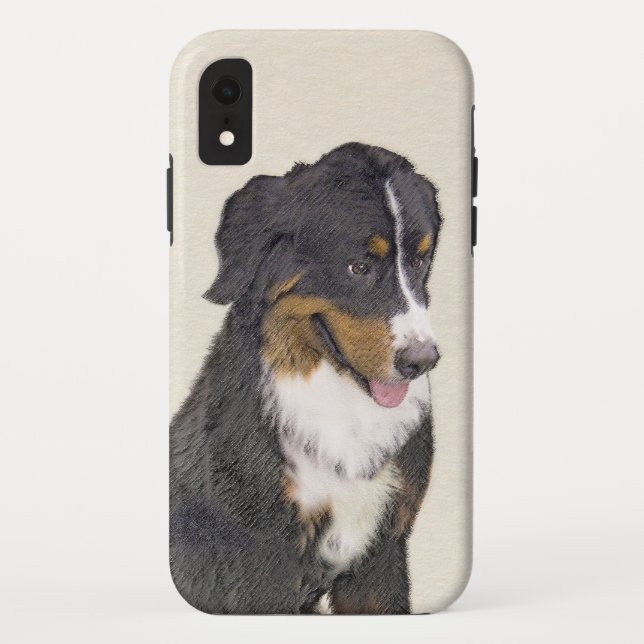 Bernese Mountain Hund Malerei - Original Hunde Kun Case-Mate iPhone Hülle (Rückseite)