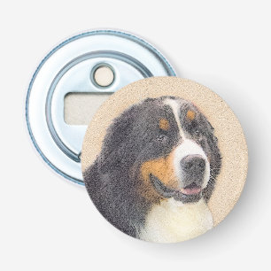 Bernese Mountain Hund Malerei - Original Hunde Kun Flaschenöffner