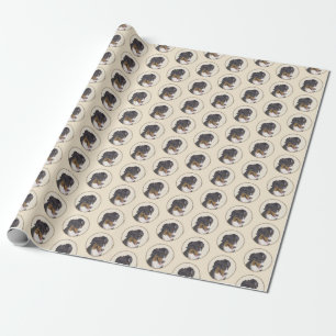 Bernese Mountain Hund Malerei - Original Hunde Kun Geschenkpapier