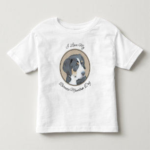 Bernese Mountain Hund Malerei - Original Hunde Kun Kleinkind T-shirt