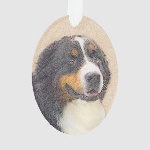 Bernese Mountain Hund Malerei - Original Hunde Kun Ornament