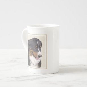 Bernese Mountain Hund Malerei - Original Hunde Kun Prozellantasse