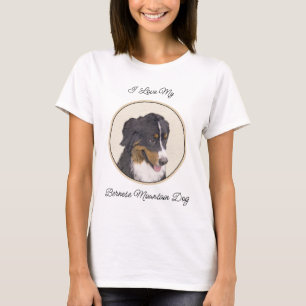 Bernese Mountain Hund Malerei - Original Hunde Kun T-Shirt