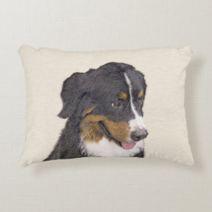 Bernese Mountain Hund Malerei - Original Hunde Kun Zierkissen