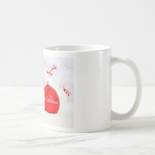 Bernese Mountain Hund mit rotem Weihnachtsschmuck Kaffeetasse