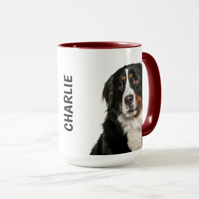Bernese Mountain Hund personalisiert Mug Tasse (VorderseiteRechts)