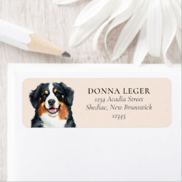 Bernese Mountain Hund Personalisierte Adresse