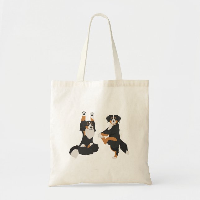Bernese Mountain Hund Yoga Tote Tasche (Vorne)