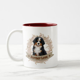 Bernese Mountain Hund Zwei-Tone-Kaffee-Tasse Zweifarbige Tasse