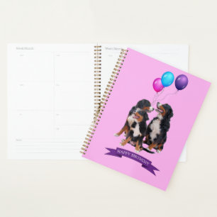 Bernese Mountain Hunde Happy Birthday Geschenktasc Planer