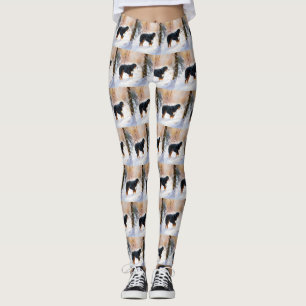 Bernese Mountain Let It Snow Weihnachten Leggings